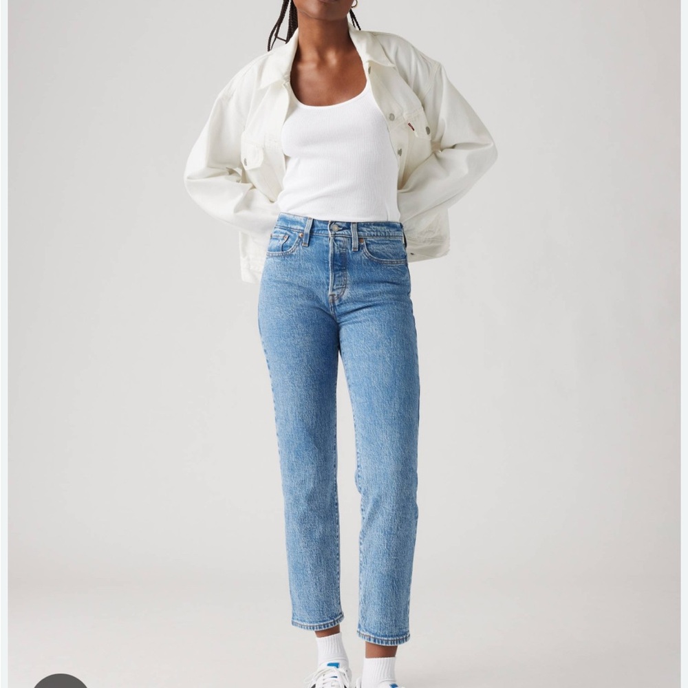 Levi's Black Wedgie Straight Jeans